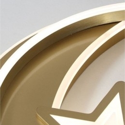 Moon Star Flush Mount Loftslampe Guld Akryl lysarmatur