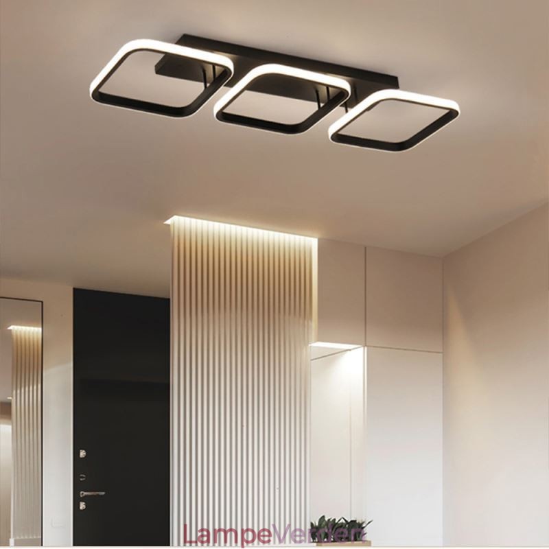 Moderne Minimalistisk Flush Mount akryl firkantet ramme loftslampe