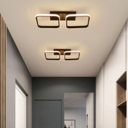 Moderne Minimalistisk Flush Mount akryl firkantet ramme loftslampe