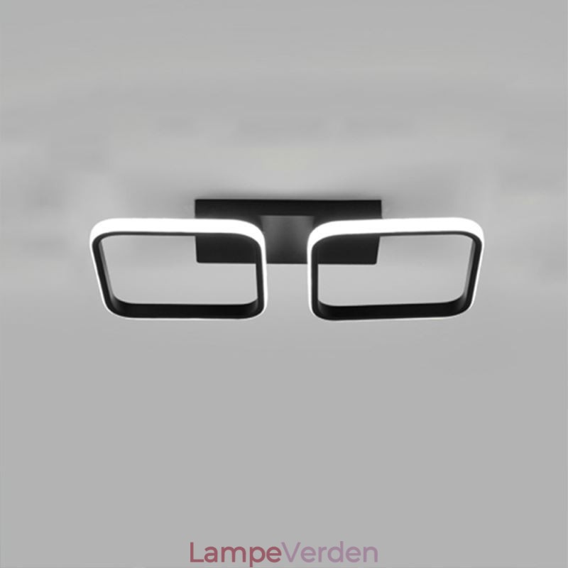 Moderne Minimalistisk Flush Mount akryl firkantet ramme loftslampe