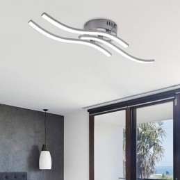 Moderne, flush Mount akryl bølgeformet loftslampe
