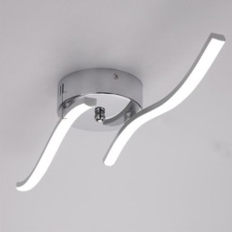 Moderne, flush Mount akryl bølgeformet loftslampe