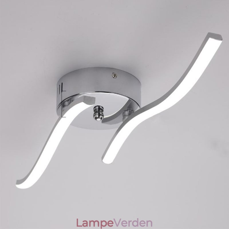 Moderne, flush Mount akryl bølgeformet loftslampe
