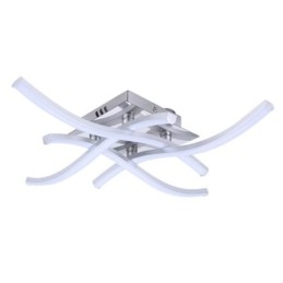 Moderne enkel flush Mount akryl 4 lys bølgeformet loftslampe
