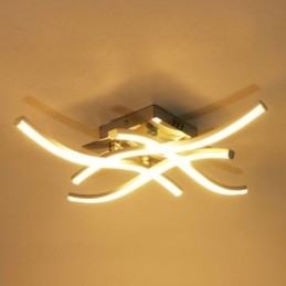 Moderne enkel flush Mount akryl 4 lys bølgeformet loftslampe