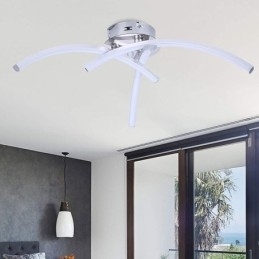 Enkel Flush Mount bueformet akryl Cross Ceiling Light