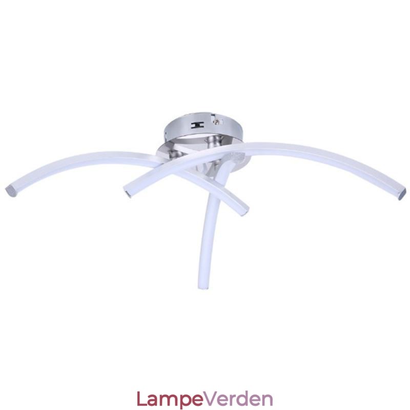 Enkel Flush Mount bueformet akryl Cross Ceiling Light