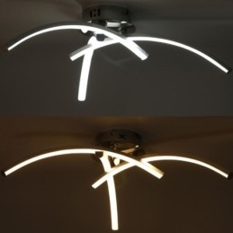 Enkel Flush Mount bueformet akryl Cross Ceiling Light