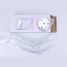 Enkel Flush Mount bueformet akryl Cross Ceiling Light