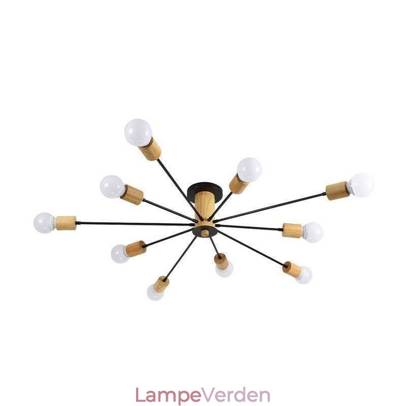 Moderne Magic Beans Flush Mount Wood Branch lysekrone