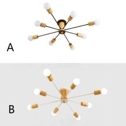 Moderne Magic Beans Flush Mount Wood Branch lysekrone
