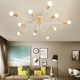 Moderne Magic Beans Flush Mount Wood Branch lysekrone