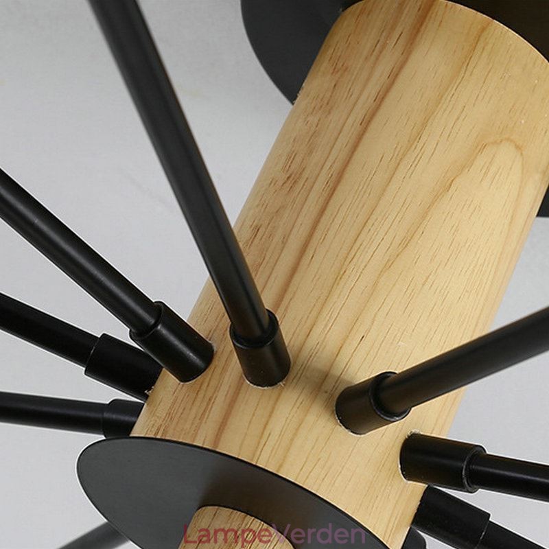 Moderne Magic Beans Flush Mount Wood Branch lysekrone