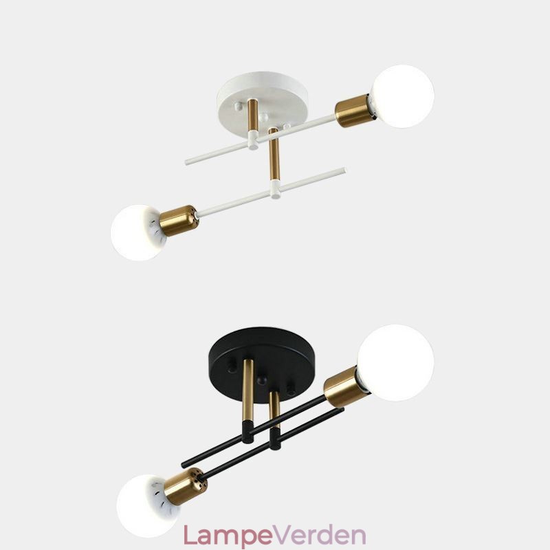 Simple Magic Beans Flush Mount Crossed Ceiling Light