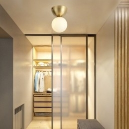 Nordic Brass Mini Flush Mount Loftslys Foyerbelysning