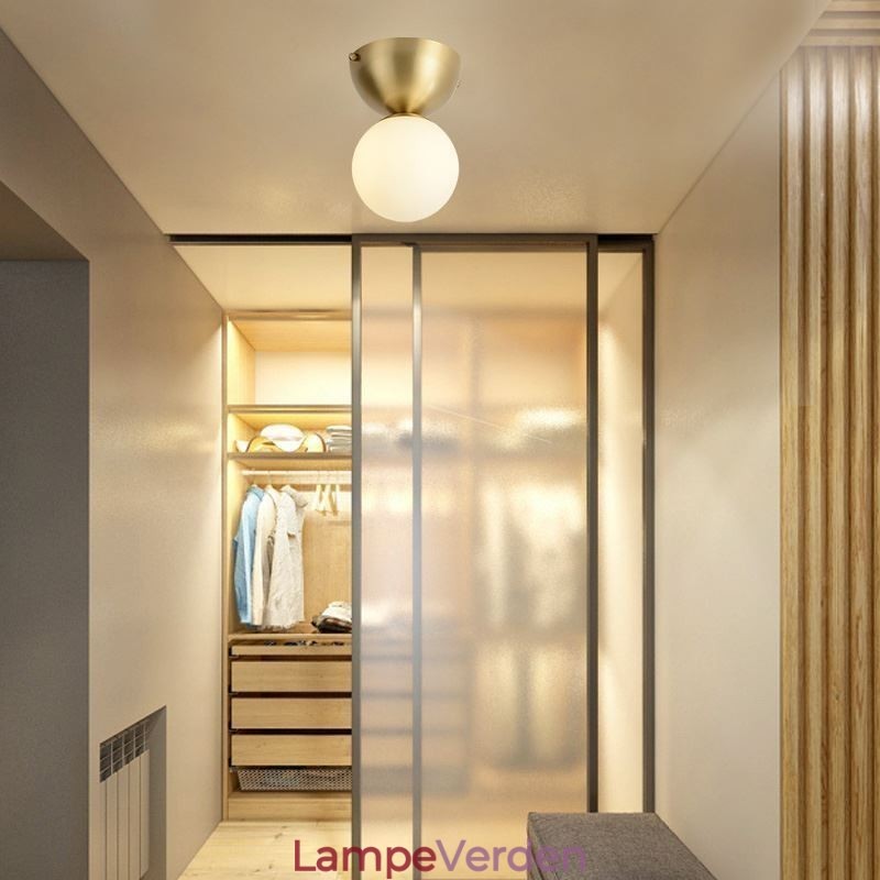 Nordic Brass Mini Flush Mount Loftslys Foyerbelysning