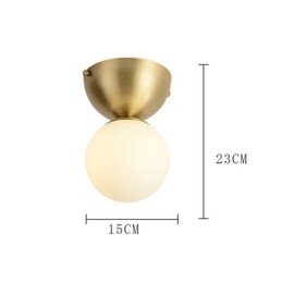 Nordic Brass Mini Flush Mount Loftslys Foyerbelysning