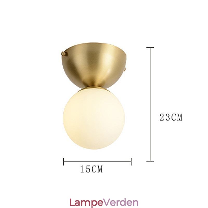 Nordic Brass Mini Flush Mount Loftslys Foyerbelysning