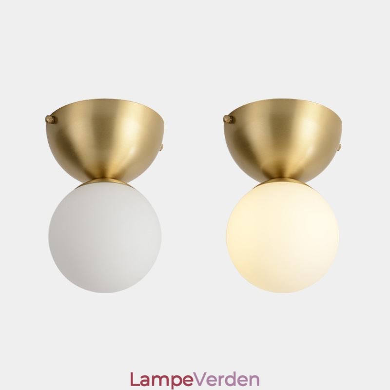 Nordic Brass Mini Flush Mount Loftslys Foyerbelysning