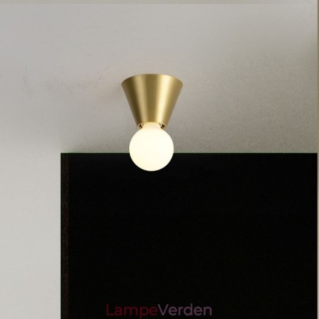 Nordic Brass Mini Flush Mount Loftslampe