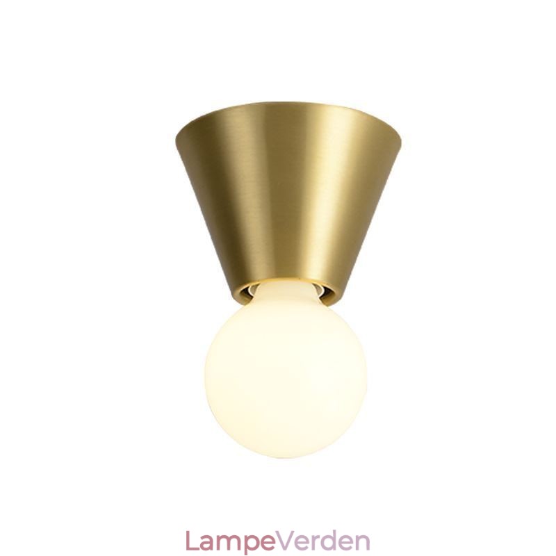 Nordic Brass Mini Flush Mount Loftslampe