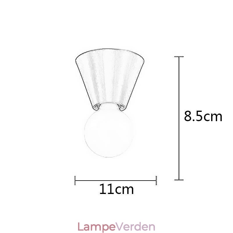 Nordic Brass Mini Flush Mount Loftslampe