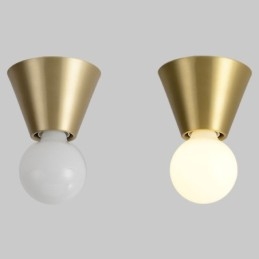 Nordic Brass Mini Flush Mount Loftslampe