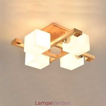 Nordic Flush Mount Loftslampe Creative Warm Solid Wood Light Nordic Flush Mount Loftslampe Creative Warm Solid Wood Light