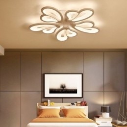 Moderne, simpelt, flush-mount akryl kronbladsformet loftslampe