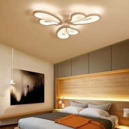 Moderne, simpelt, flush-mount akryl kronbladsformet loftslampe