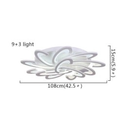Moderne Simple Flush Mount Acryl Windmill Loftslampe