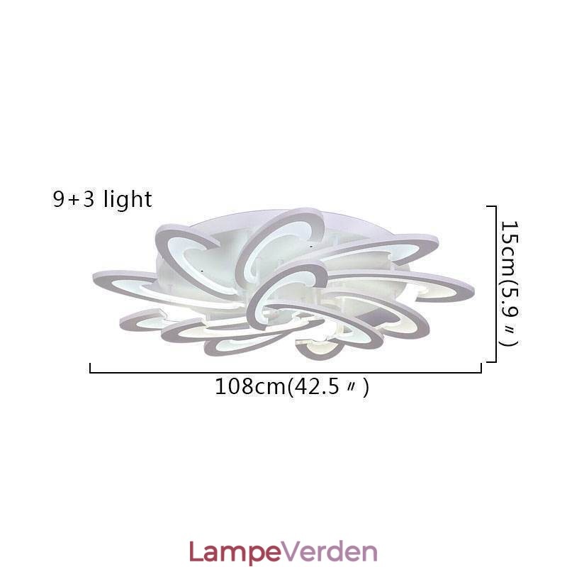 Moderne Simple Flush Mount Acryl Windmill Loftslampe