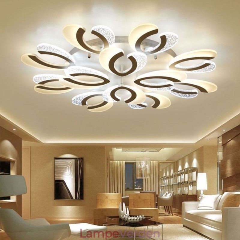 Moderne simpelt, indbygget akrylhjerteformet loftslampe