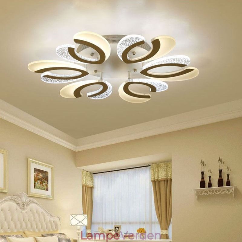 Moderne simpelt, indbygget akrylhjerteformet loftslampe