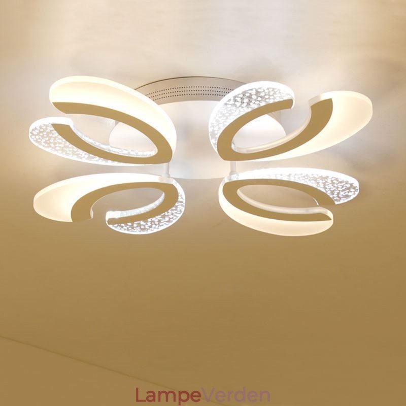 Moderne simpelt, indbygget akrylhjerteformet loftslampe