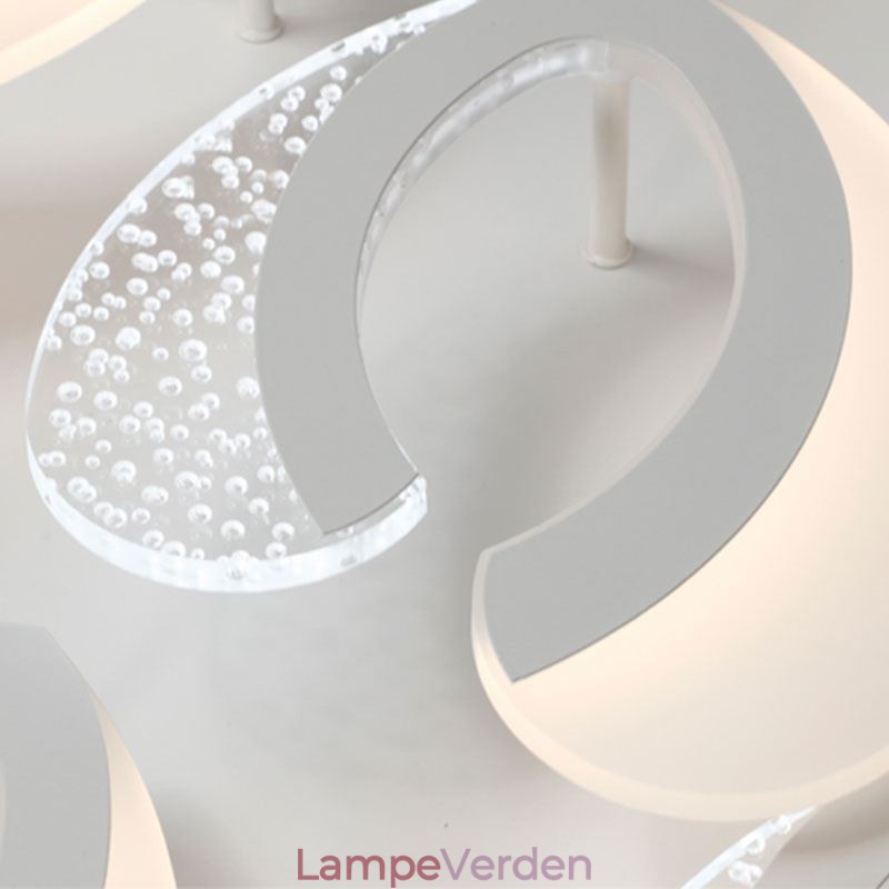 Moderne simpelt, indbygget akrylhjerteformet loftslampe