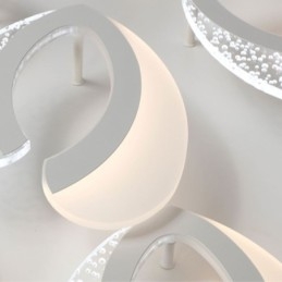 Moderne simpelt, indbygget akrylhjerteformet loftslampe