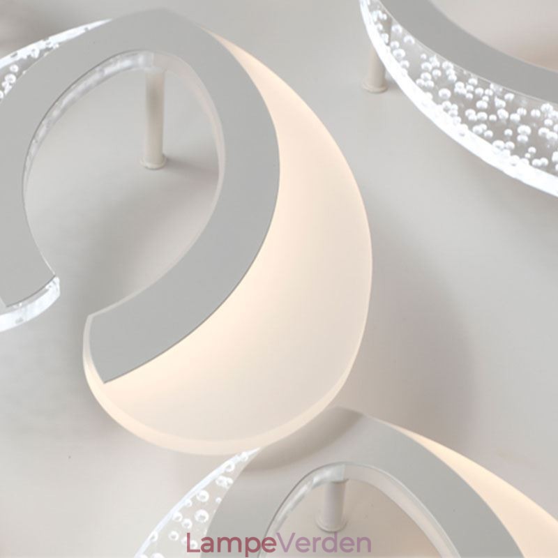 Moderne simpelt, indbygget akrylhjerteformet loftslampe