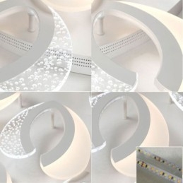 Moderne simpelt, indbygget akrylhjerteformet loftslampe