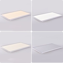 Nordic Panel Light Flush Mount Super Tynd Lampe Hvid Loftslys