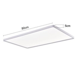 Nordic Panel Light Flush Mount Super Tynd Lampe Hvid Loftslys
