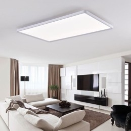 Nordic Panel Light Flush Mount Super Tynd Lampe Hvid Loftslys