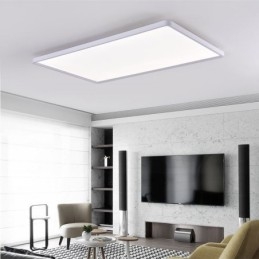 Nordic Panel Light Flush Mount Super Tynd Lampe Hvid Loftslys