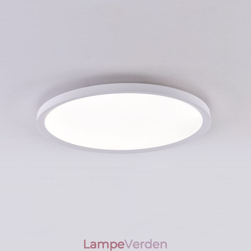 Nordic Round Flush Mount Super Thin Ceiling Light Aluminium Rung Lampebelysning