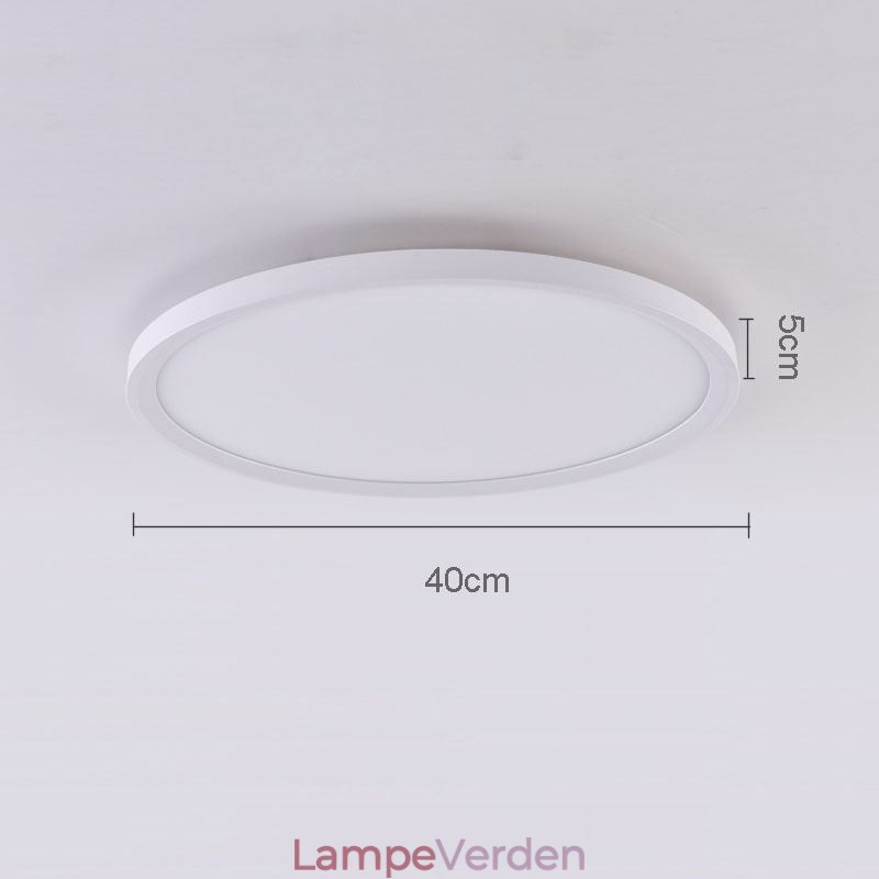 Nordic Round Flush Mount Super Thin Ceiling Light Aluminium Rung Lampebelysning