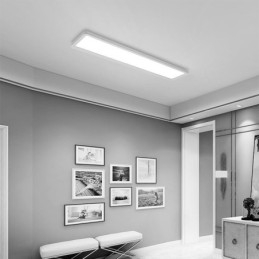 Panel Flush Mount Nordic Super Tynd rektangel Loftslampe Home Lighting Light