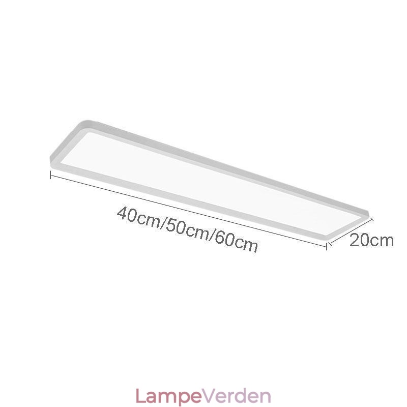 Panel Flush Mount Nordic Super Tynd rektangel Loftslampe Home Lighting Light
