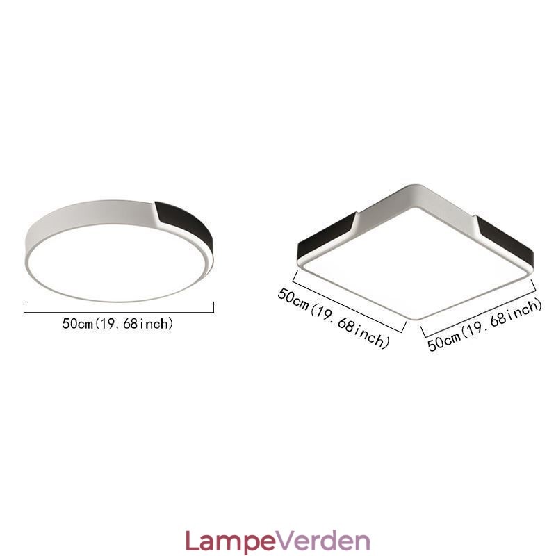 Moderne enkel flush Mount cirkulær loftslampe