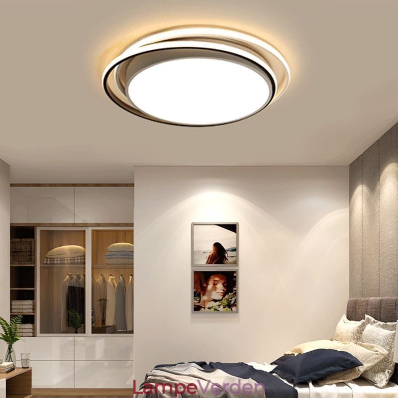 Moderne Simple Flush Mount Geometrisk Loftslampe Firkantet Frame Lamp Light