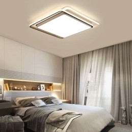Moderne Simple Flush Mount Geometrisk Loftslampe Firkantet Frame Lamp Light